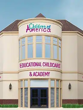 Chestnut Hill portrait Children of America Chestnut Hill school entrance