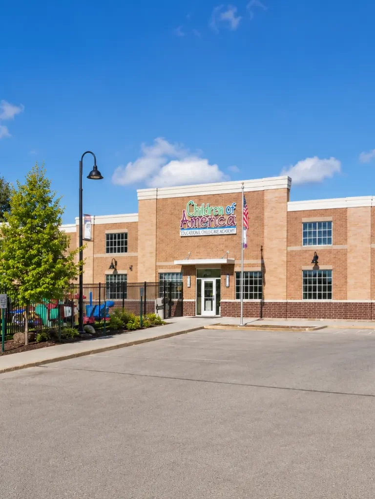 New Berlin portrait Children of America New Berlin school entrance