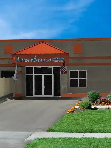 Smithtown portrait Children of America Smithtown school entrance
